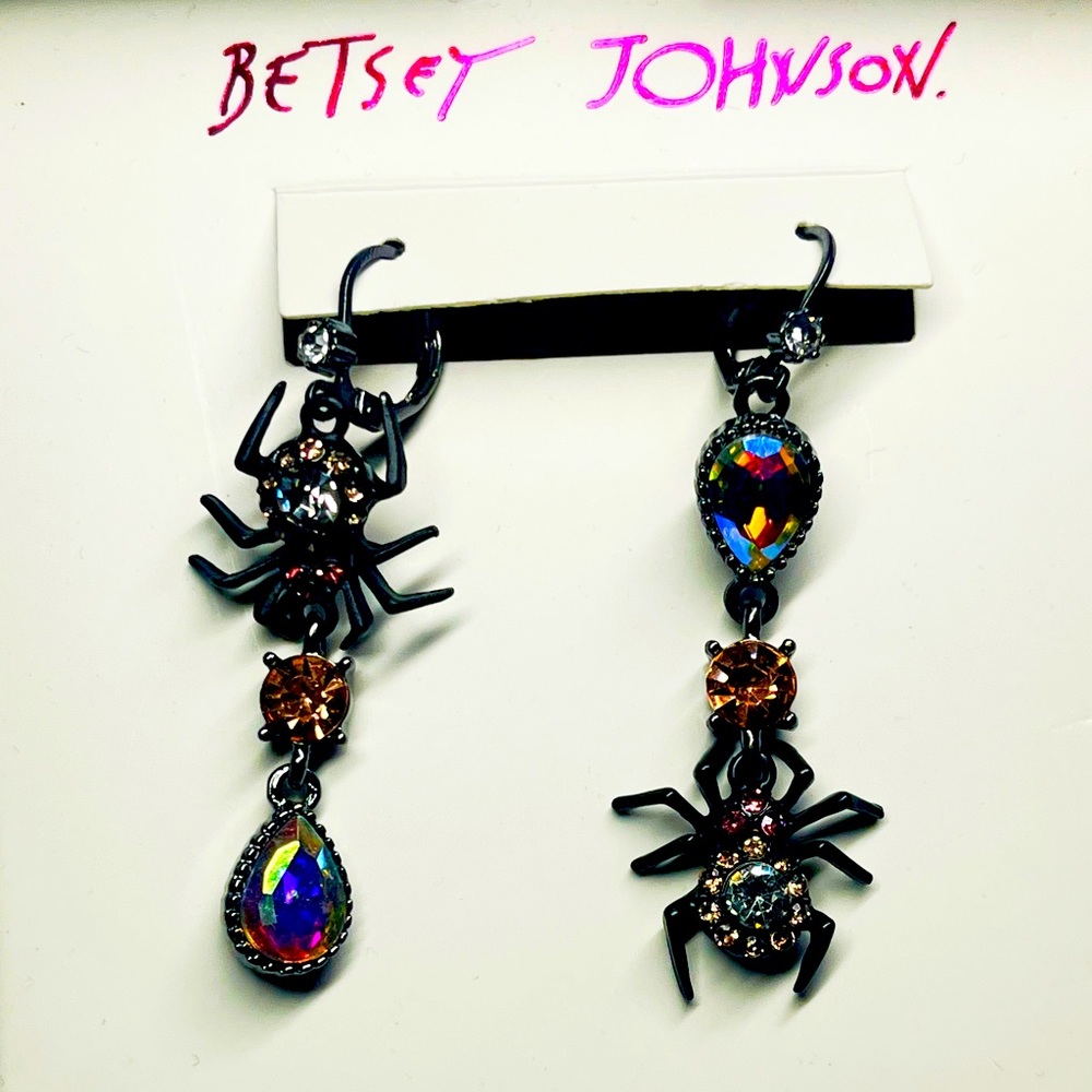 Betsey Johnson Halloween Spider Earrings